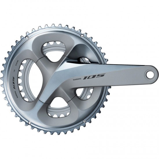 Shimano FC-R7000 105 double chainset, HollowTech II 172.5 mm 50 / 34T, black