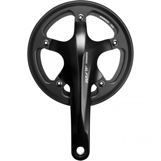 Shimano FC-S501 Alfine 2-piece chainset with single chain guard 170 mm - 39T - black