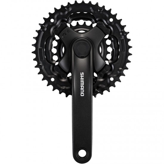 Shimano FC-TY301 chainset 42 / 34 / 24, 6/7/8-speed, 150 mm, without chainguard, black