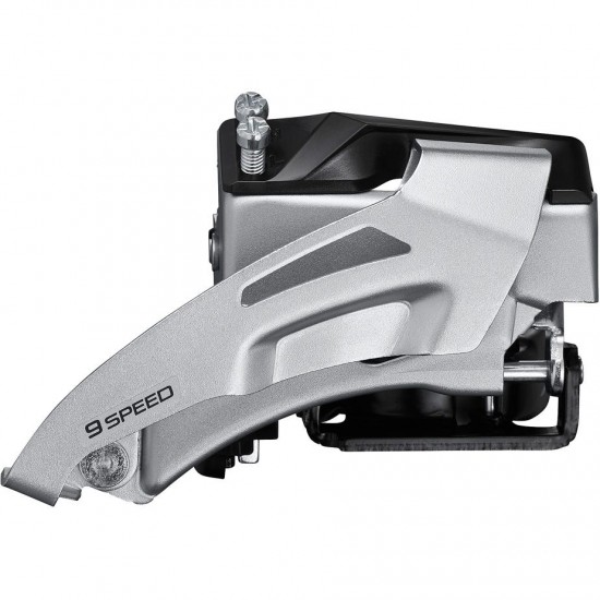 Shimano FD-M2000 Altus 9-speed hybrid front derailleur, top swing, dual-pull