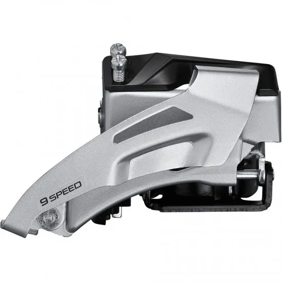 Shimano FD-M2000 Altus 9-speed hybrid front derailleur, top swing, dual-pull
