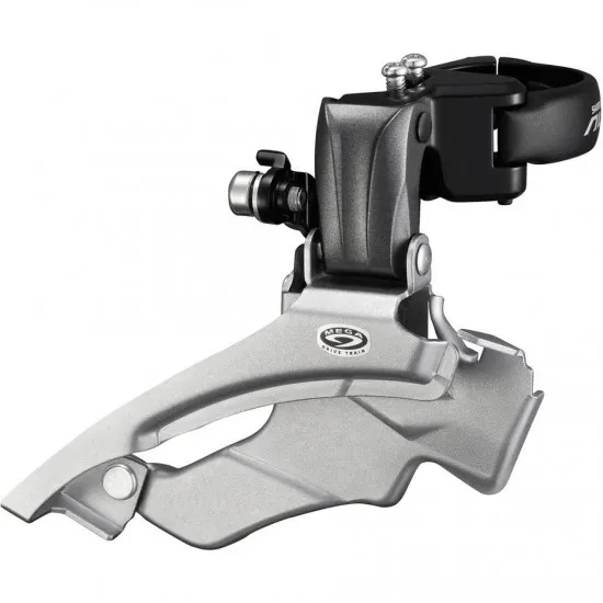 Shimano FD-M371 Altus hybrid 9-speed front derailleur, conventional swing, dual-pull
