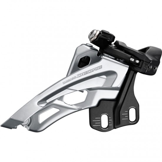 Shimano Deore M6000-E triple front derailleur, E-type mount, side swing, front pull