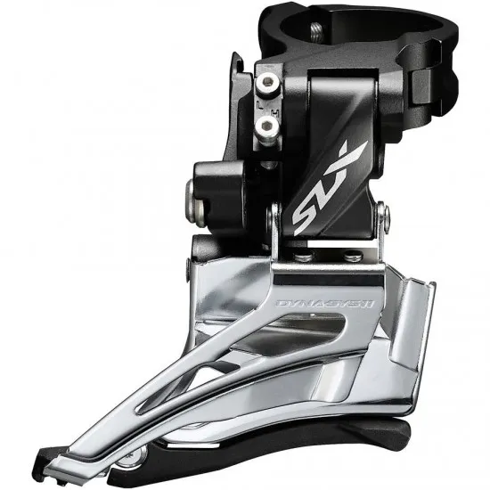 Shimano SLX M7025-H double 11-speed front derailleur, high clamp, down swing, dual-pull
