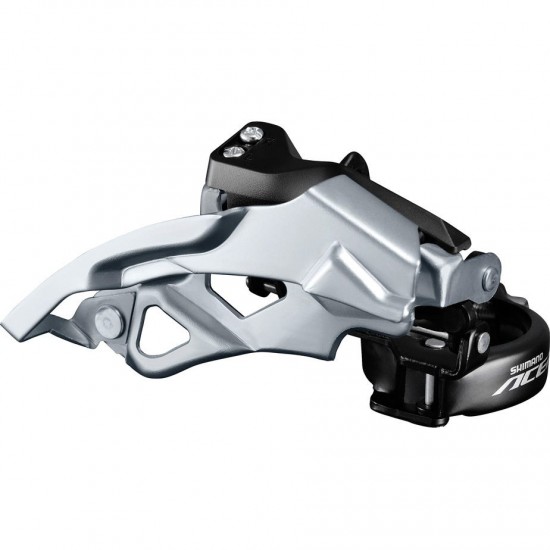 Shimano FD-T3000-2 Acera front mech, 9-speed double, top swing, dual pull, multi fit