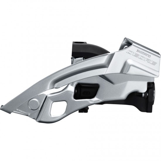 Shimano Deore T6000-L triple front derailleur, top swing, dual pull, 63-66
