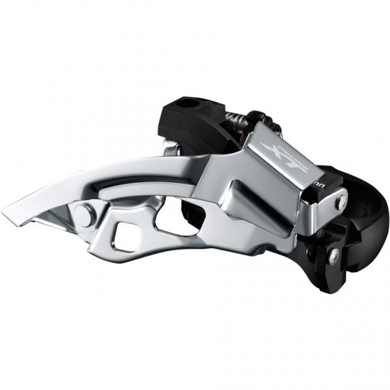 Shimano FD-T8000-H XT triple front derailleur, 10-speed, top swing, 63-66 deg
