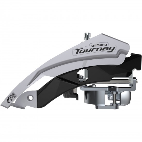 Shimano FD-TY600 Tourney front mech, triple, top swing, dual pull, 66-69, for 42T