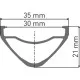 DT Swiss F 1900 wheel, 30 mm rim, 12 x 157 mm axle, 29 inch rear Shimano HG