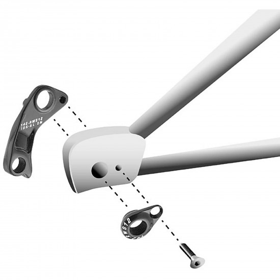M Part Gear Hanger Scott (hanger + axle cap)