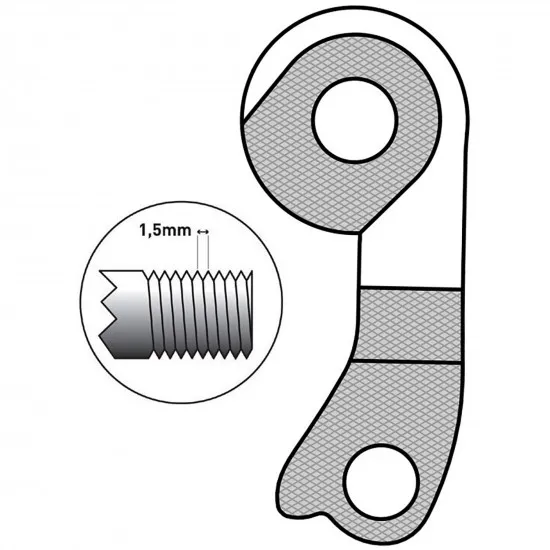 M Part Gear Hanger Bulls (direct mount M12 1.5)