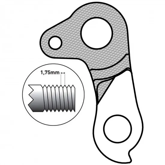 M Part Gear Hanger Bulls (direct mnt M12 1.75)