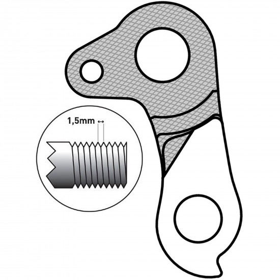 M Part Gear Hanger Bulls (direct mount M12 1.5)