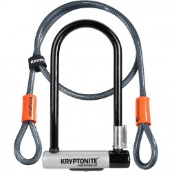 Kryptonite Kryptolok Standard U-Lock with 4 foot Kryptoflex cable Sold Secure Gold Kryptonite Kryptolok Standard U-Lock with 4 foot Kryptoflex cable Sold Secure Gold