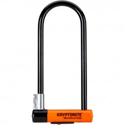 Kryptonite Evolution Long Shackle U-Lock with Flexframe bracket Sold Secure Gold Kryptonite Evolution Long Shackle U-Lock with Flexframe bracket Sold Secure Gold