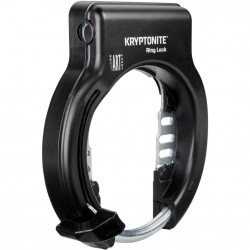 Kryptonite Ring Lock with plug in capability - Non Retractable Sold Secure Silver Kryptonite Ring Lock with plug in capability - Non Retractable Sold Secure Silver