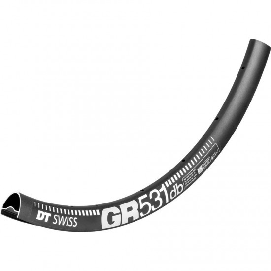 DT Swiss GR 531 DB SBWT 24 hole Presta-drilled disc brake black - 29" / 700c