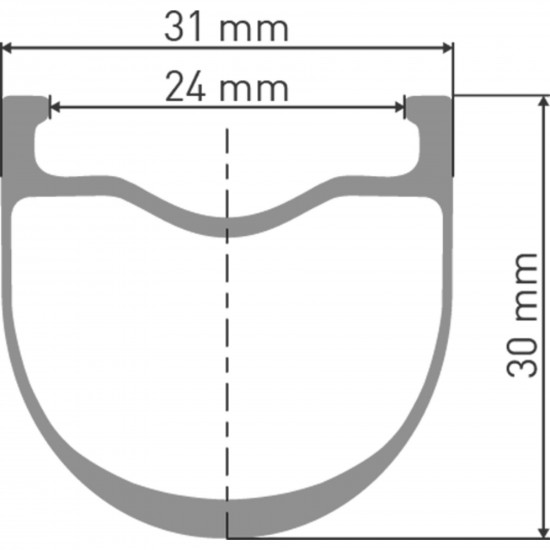 DT Swiss HGC 1400 HYBRID disc brake wheel, 42 x 24 mm rim, 148 x 12 mm axle, 700c rear