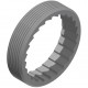 DT Swiss External screw thread ring nut M35 x 1 mm, for Hybrid Pawl Hubs, steel