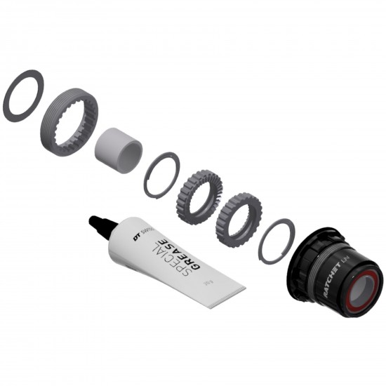 DT Swiss Ratchet LN conversion kit for 3-Pawl hubs, MTB, 36-tooth, Shimano HG Aluminium