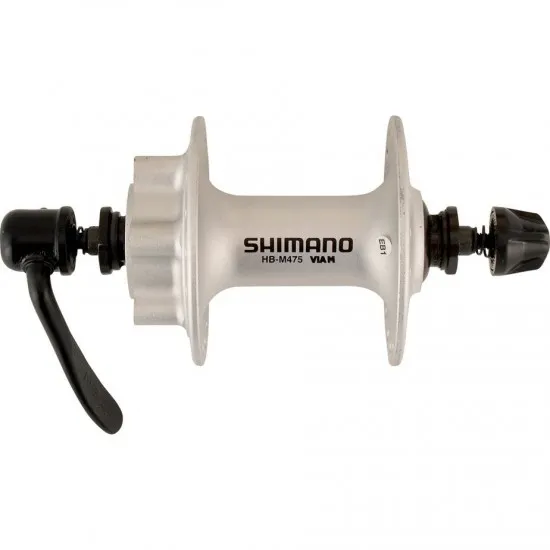 Shimano HB-M475 disc front hub 6-bolt silver 36 hole