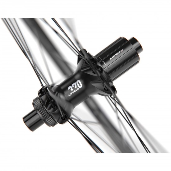 DT Swiss HG 1800 HYBRID disc brake wheel, 25 x 24 mm rim, 110 x 12 mm axle, 650b front