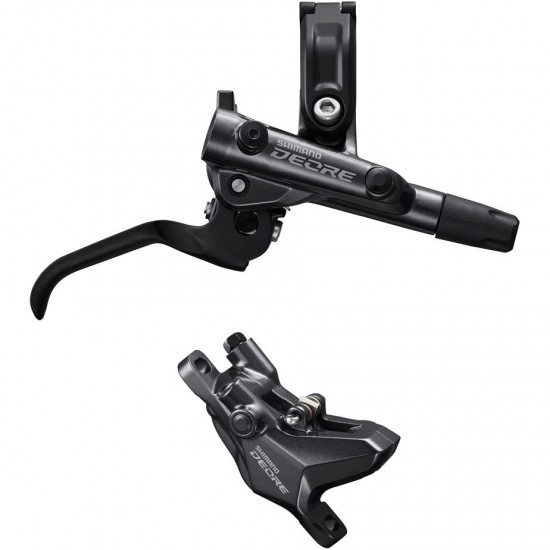 Shimano BR-M6100/BL-M6100 Deore bled brake lever/post mount 2 pot calliper, front right