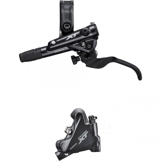 Shimano BR-M8110/BL-M8100 XT bled brake lever/flat mount calliper, rear left