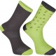 Madison Sportive long sock twin pack, rain drops phantom / lime punch small 36-39