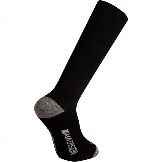 Madison Isoler Merino Deep Winter Knee-High Sock, black - small, EU36-39