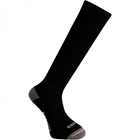 Madison Isoler Merino Deep Winter Knee-High Sock, black - small, EU36-39