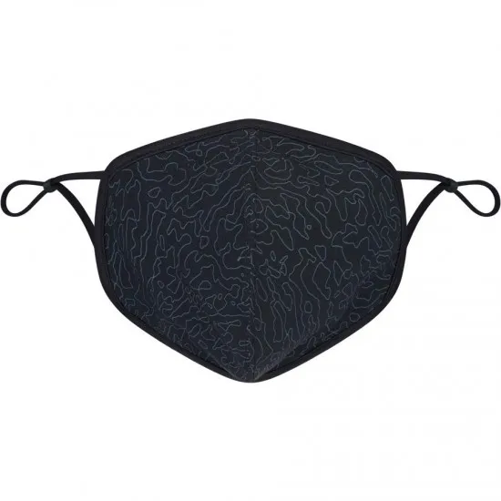 Madison Element reusable face covering, printed lightning bolts black
