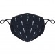 Madison Element reusable face covering, printed lightning bolts black