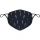 Madison Element reusable face covering, printed lightning bolts black