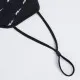 Madison Element reusable face covering, printed lightning bolts black