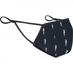 Madison Element reusable face covering, printed lightning bolts black