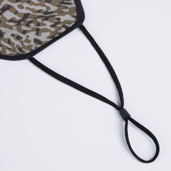 Madison Element reusable face covering, printed lightning bolts black