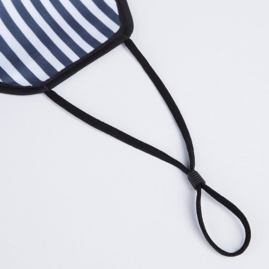 Madison 3D reusable face covering, printed zig camo navy / burgundy