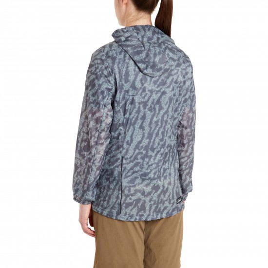 Madison Roam Women's Lightweight Packable Jacket, camo navy haze - size 10