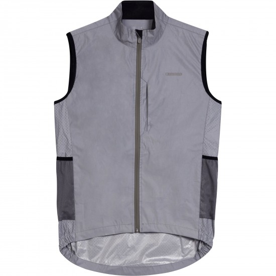 Madison Stellar Shine Reflective Men's Gilet, reflective silver - small