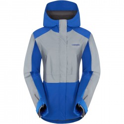 Madison Stellar FiftyFifty Reflective Women's Waterproof Jacket, blue / silv - size 12 Madison Stellar FiftyFifty Reflective Women's Waterproof Jacket, blue / silv - size 12
