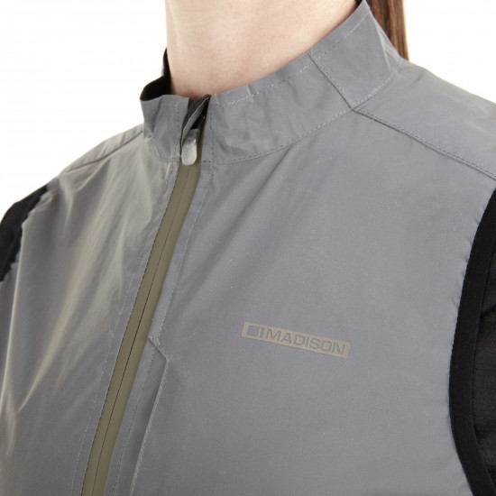 Madison Stellar Shine Reflective Women's Gilet, reflective silver - size 8