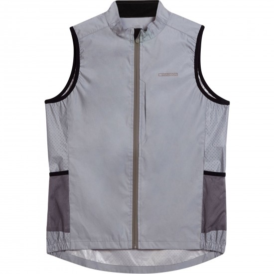 Madison Stellar Shine Reflective Women's Gilet, reflective silver - size 8