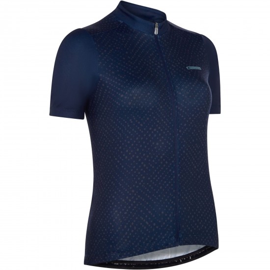 Madison Sportive Women's Short Sleeve Jersey, droplet ink navy - size 14