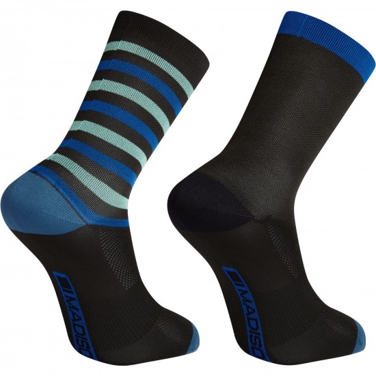 Madison Sportive Long Sock Twin Pack, white / white stripe - x-large, EU46-48