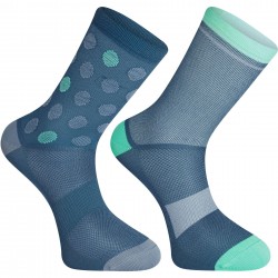 Madison Sportive Mid Sock Twin Pack, shale blue and teal - medium, EU40-42 Madison Sportive Mid Sock Twin Pack, shale blue and teal - medium, EU40-42