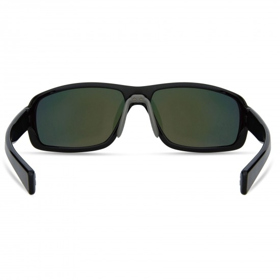 Madison Eyewear Target Sunglasses - gloss black / fire mirror