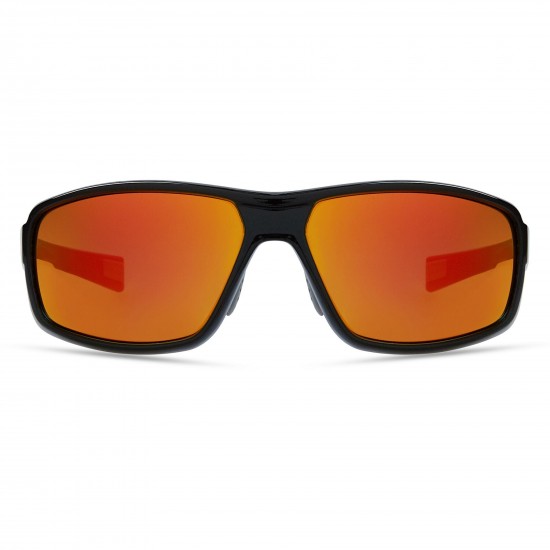 Madison Eyewear Target Sunglasses - gloss black / fire mirror