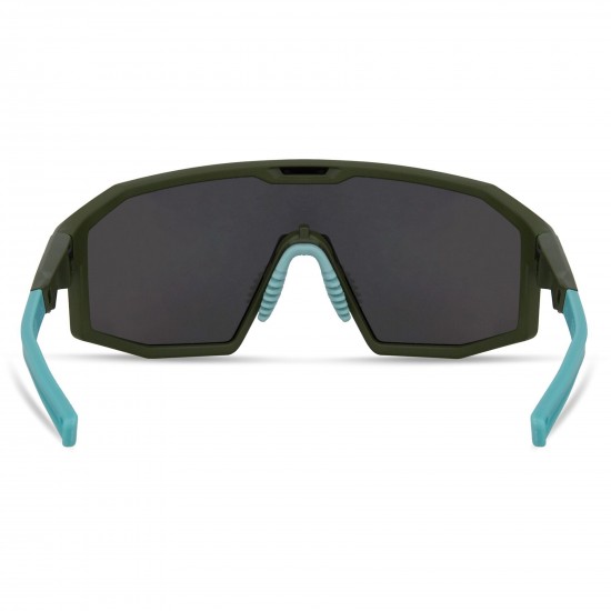 Madison Eyewear Enigma Sunglasses - 3 pack - matt olive / smoke mirror / amber and clear lens