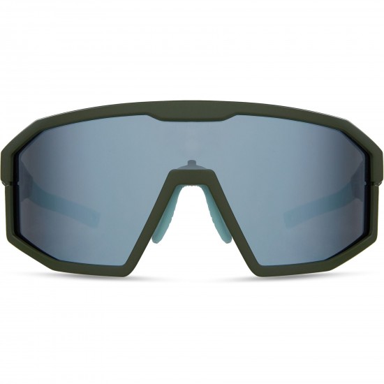 Madison Eyewear Enigma Sunglasses - 3 pack - matt olive / smoke mirror / amber and clear lens